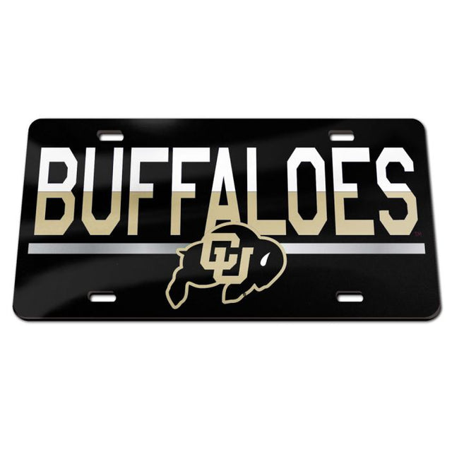 Colorado Buffaloes COLOR DUO Specialty Acrylic License Plate