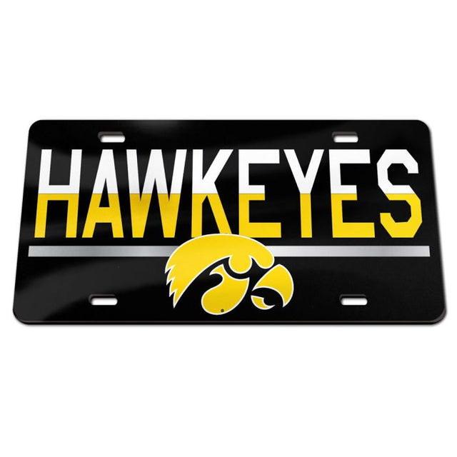 Iowa Hawkeyes COLOR DUO Specialty Acrylic License Plate