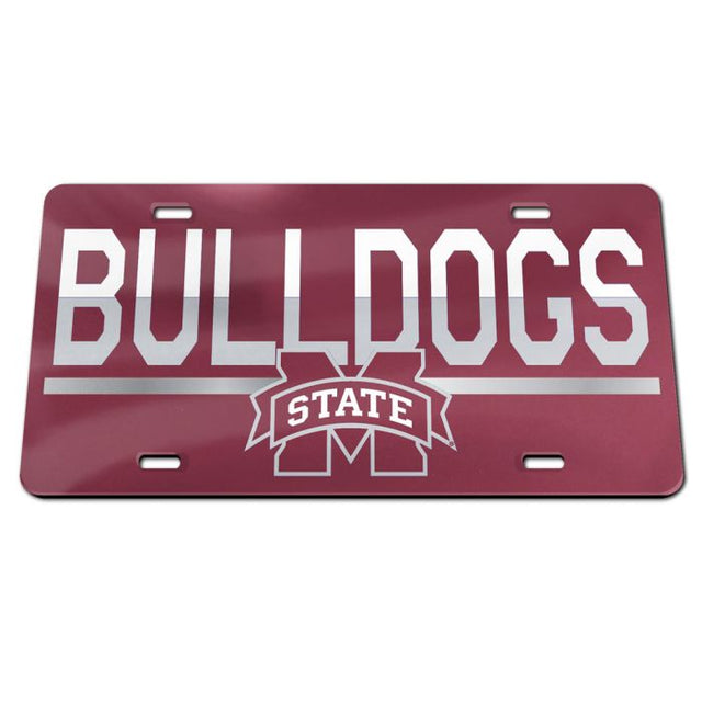 Matrícula especial de acrílico COLOR DUO de Mississippi State Bulldogs