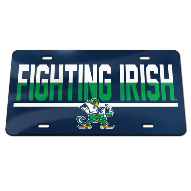 Notre Dame Fighting Irish DUO Specialty Acrylic License Plate