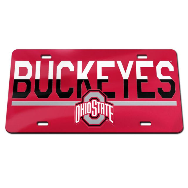 Ohio State Buckeyes DUO Specialty Acrylic License Plate