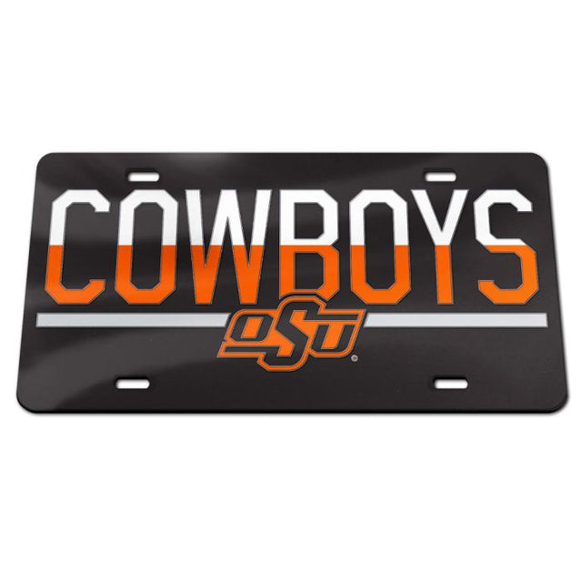 Oklahoma State Cowboys COLOR DUO Specialty Acrylic License Plate