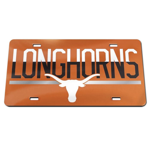 Texas Longhorns COLOR DUO Specialty Acrylic License Plate