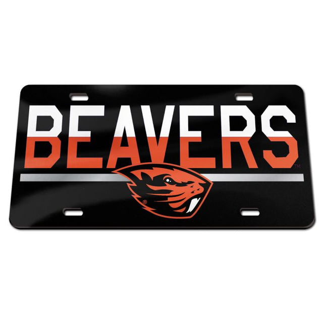 Oregon State Beavers COLOR DUO Specialty Acrylic License Plate