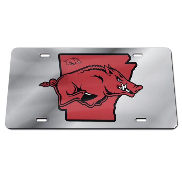 Arkansas Razorbacks STATE Specialty Acrylic License Plate