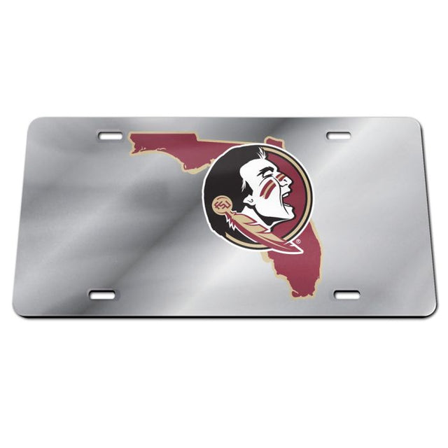 Matrícula especial de acrílico de los Florida State Seminoles STATE