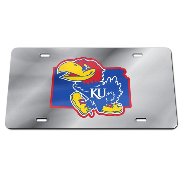 Matrícula de acrílico especial de Kansas Jayhawks STATE