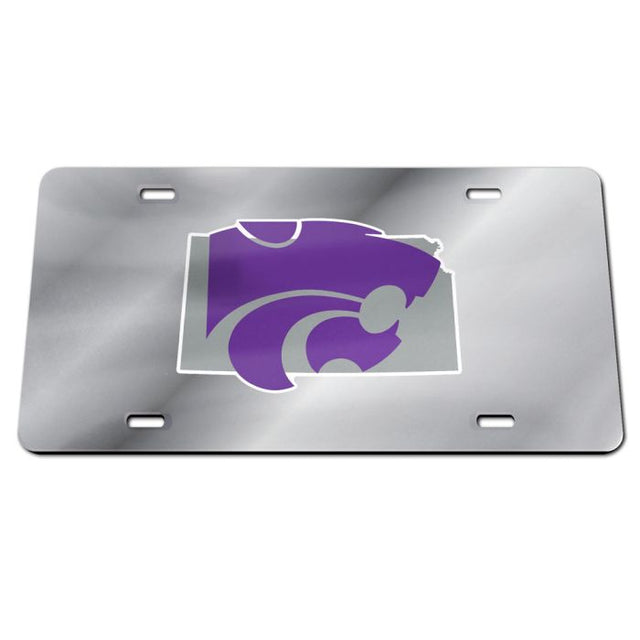 Kansas State Wildcats STATE Specialty Acrylic License Plate