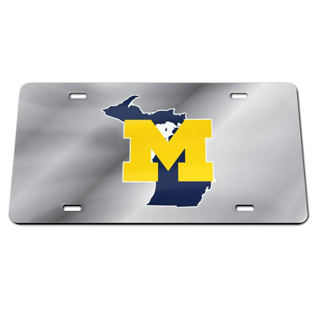 Michigan Wolverines STATE Specialty Acrylic License Plate