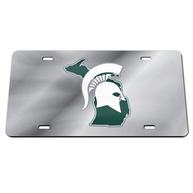 Matrícula de acrílico especial STATE de los Spartans de Michigan State