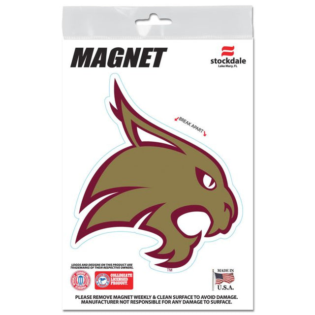 Imanes para exteriores de los Texas State Bobcats de 3" x 5"