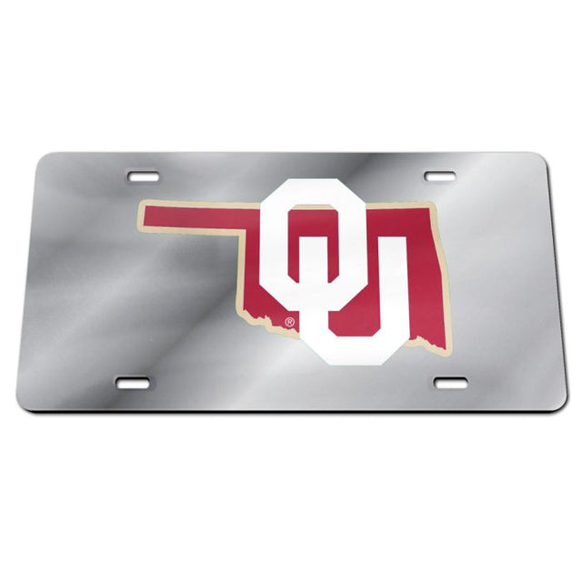 Oklahoma Sooners STATE Specialty Acrylic License Plate