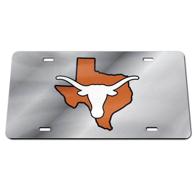 Placas de matrícula clásicas de acrílico del estado de Texas Longhorns