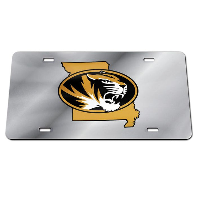 Placas de matrícula clásicas de acrílico del estado de Missouri Tigers