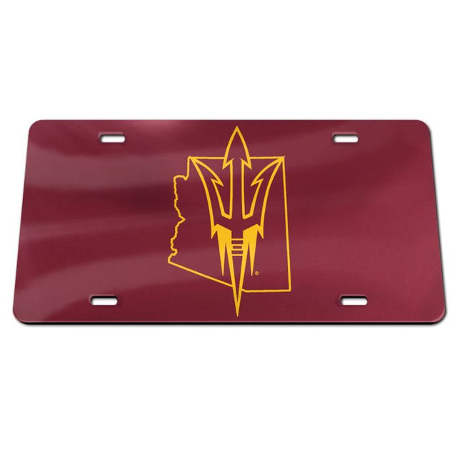 Matrícula de acrílico especial de Arizona State Sun Devils STATE