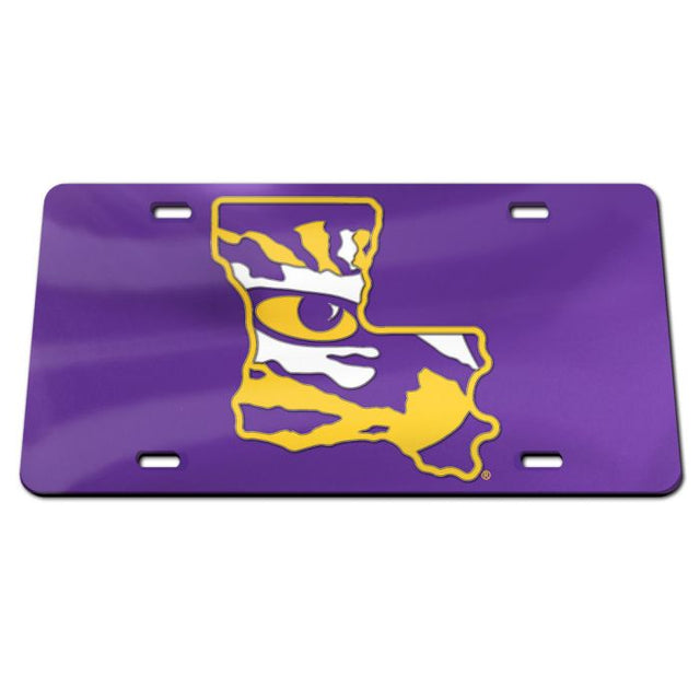 LSU Tigers STATE Specialty Acrylic License Plate