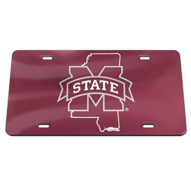 Matrícula especial de acrílico de Mississippi State Bulldogs STATE