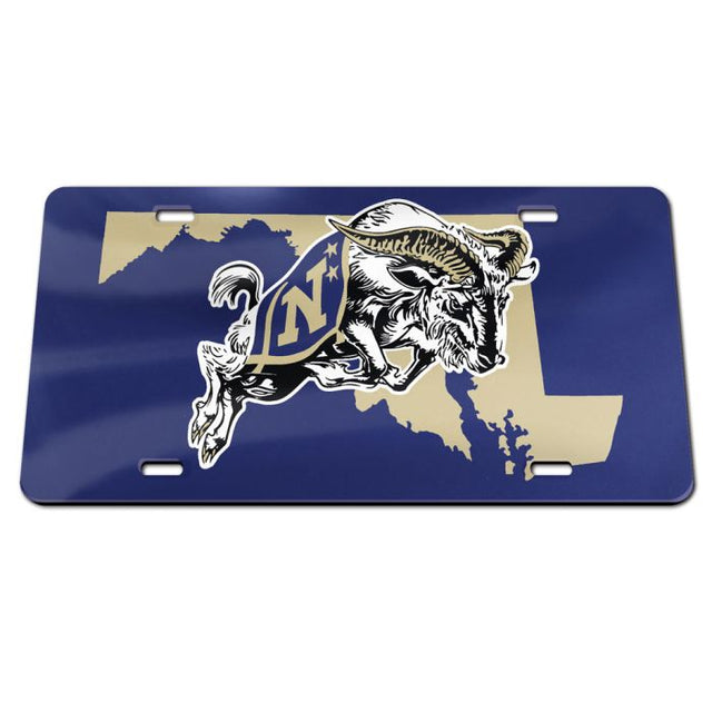 Navy Midshipmen STATE Specialty Acrylic License Plate