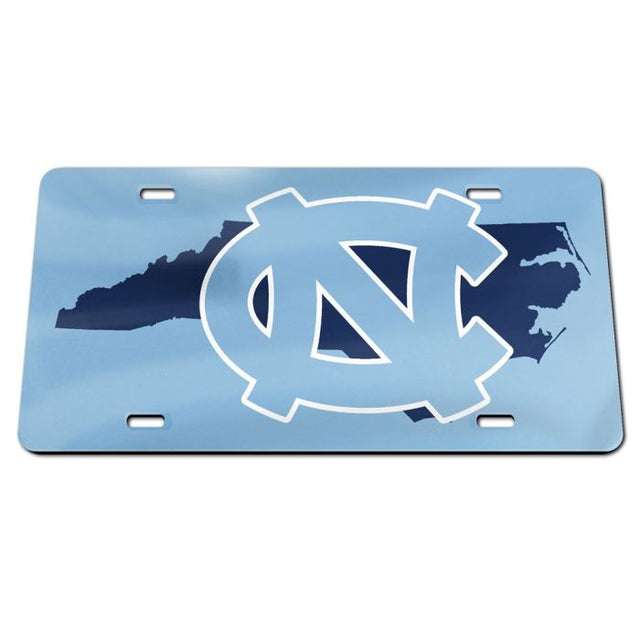 North Carolina Tar Heels STATE Specialty Acrylic License Plate