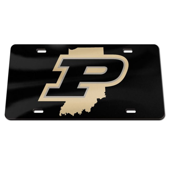 Matrícula de acrílico especial STATE de Purdue Boilermakers