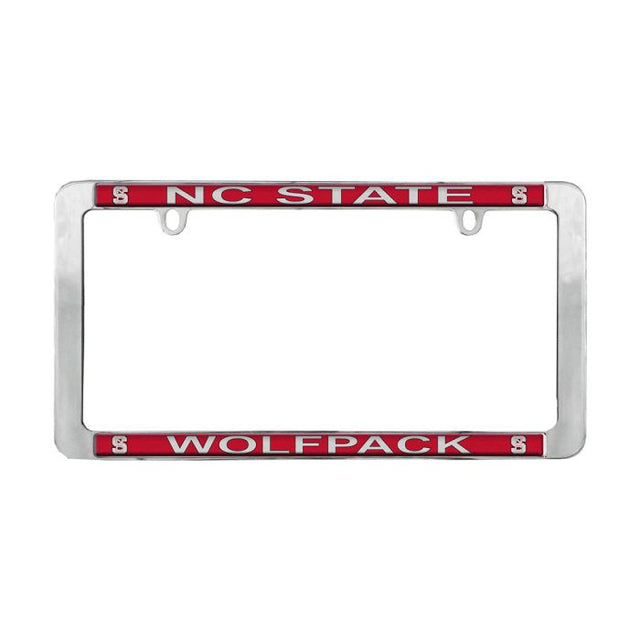 NC State Wolfpack Lic Plt Frame Metal Thin Rim Value