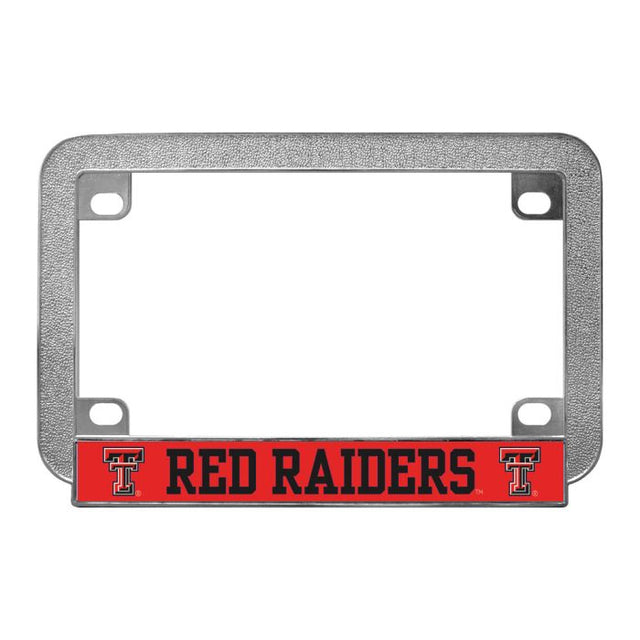 Marco de placa de metal para motocicleta Texas Tech Red Raiders