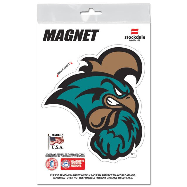 Imanes para exteriores de Coastal Carolina Chanticleers de 3" x 5"