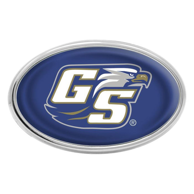 Emblema de metal cromado abovedado de Georgia Southern Eagles