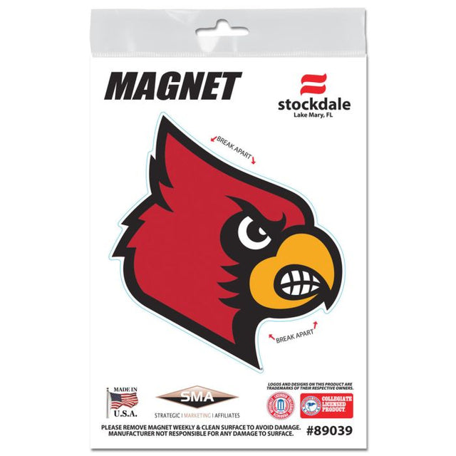 Imanes para exteriores de los Louisville Cardinals, 3" x 5"