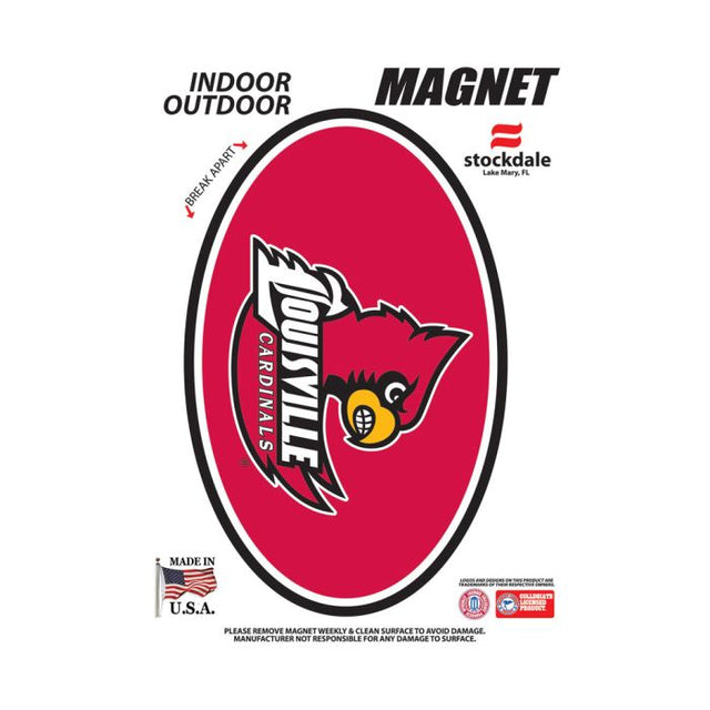 Imanes para exteriores de los Louisville Cardinals, 5" x 7"