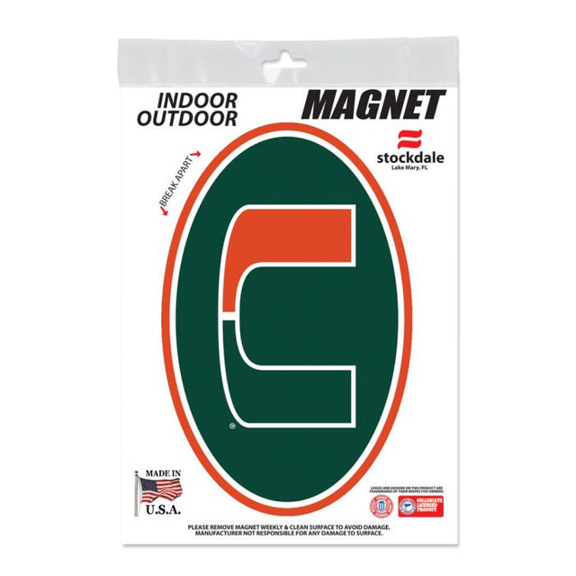 Miami Hurricanes Outdoor Magnets 5" x 7"