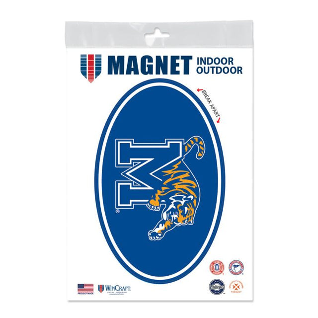 Imanes para exteriores de los Memphis Tigers, 5" x 7"