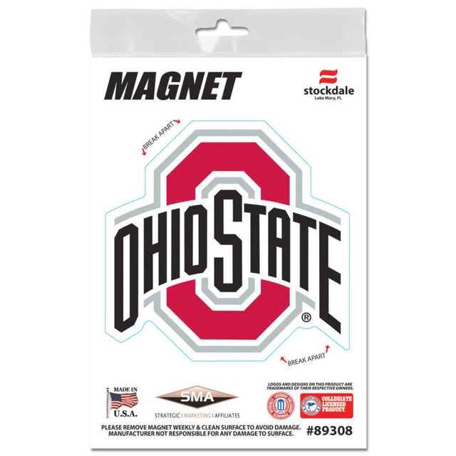 Imanes para exteriores de Ohio State Buckeyes, 3" x 5"