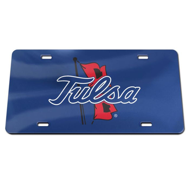 Tulsa Golden Hurricanes Specialty Acrylic License Plate