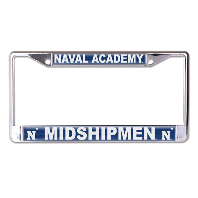 Navy Midshipmen Lic Plt Frame S/L Domed