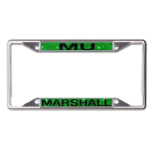 Marshall Thundering Herd GLITTER 背景 Lic Plt 框架 S/S 印刷