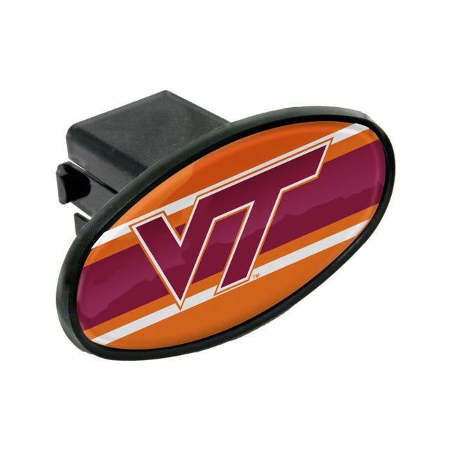 Receptor de enganche ovalado de 2" STRIPES de Virginia Tech Hokies