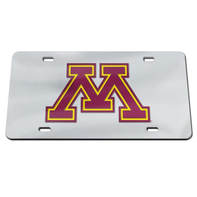 Placas de matrícula clásicas de acrílico de Minnesota Golden Gophers