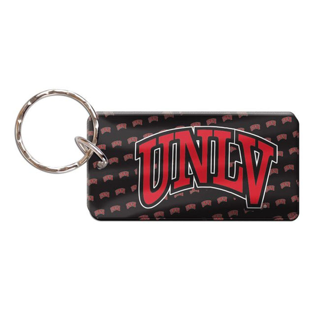 UNLV 叛军长方形钥匙扣