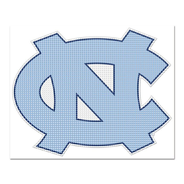 Calcomanías para ventanas de los Tar Heels de Carolina del Norte (perforadas, 30,5 x 30,5 cm)