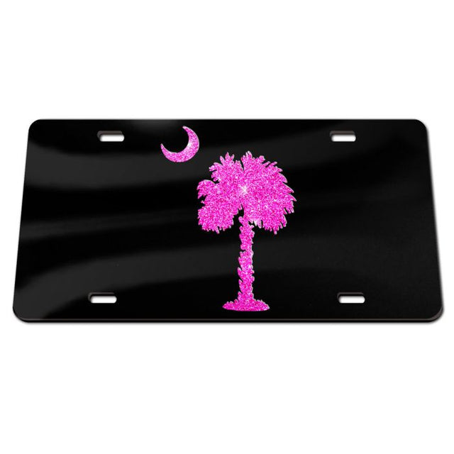 South Carolina Gamecocks GLITTER LOGO Acrylic Classic License Plates