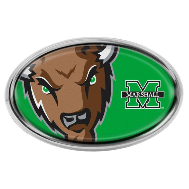 Marshall Thundering Herd MEGA Chrome Metal Domed Emblem