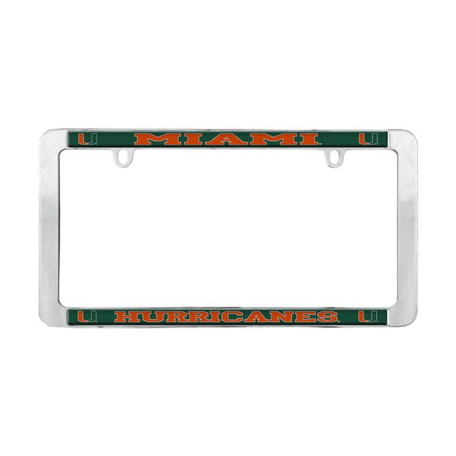 Miami Hurricanes Lic Plt Frame Metal Thin Rim Value