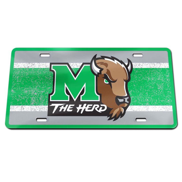 Marshall Thundering Herd VINTAGE Specialty Acrylic License Plate