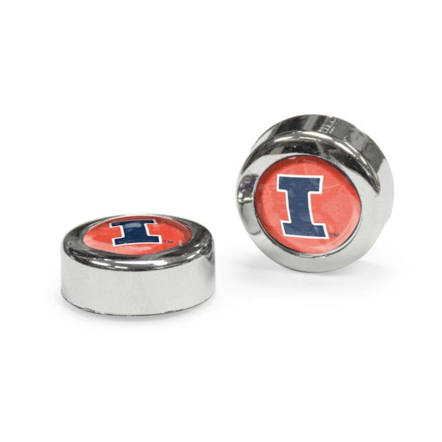 Illinois Fighting Illini Domed Screw Caps