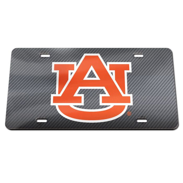 Matrícula acrílica especial de Auburn Tigers CARBON