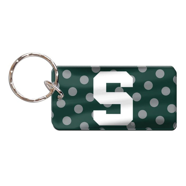 Michigan State Spartans Keychain Rectangle