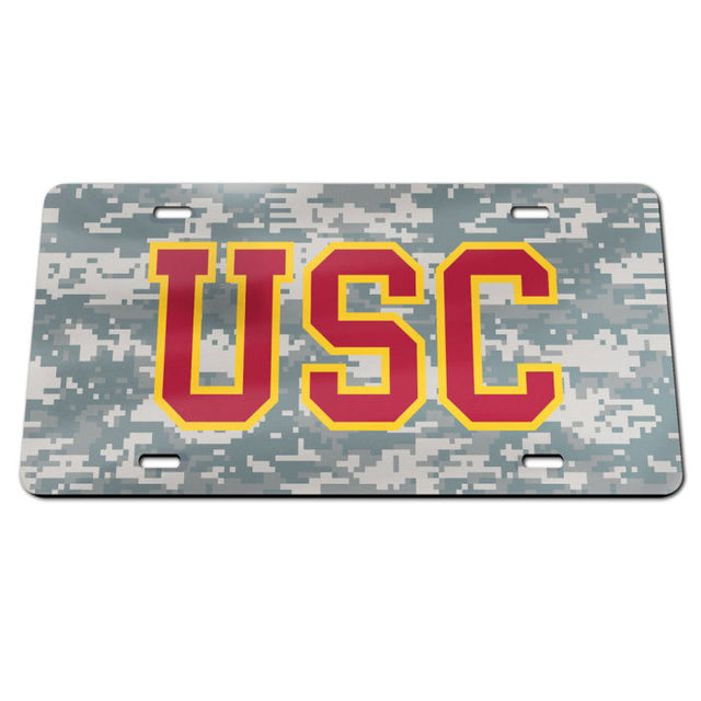 USC Trojans CAMO Specialty Acrylic License Plate