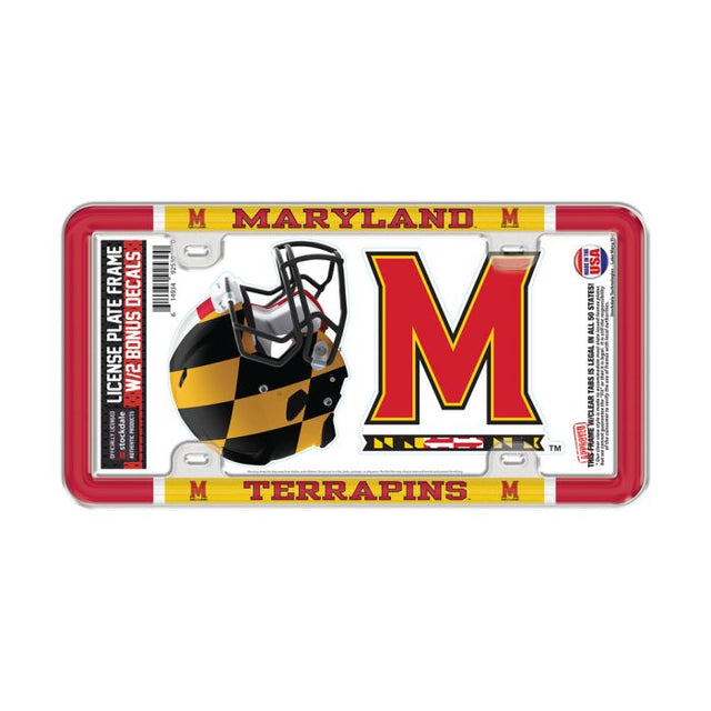 Maryland Terrapins Lic Plt Frame Metal Thin Rim Value