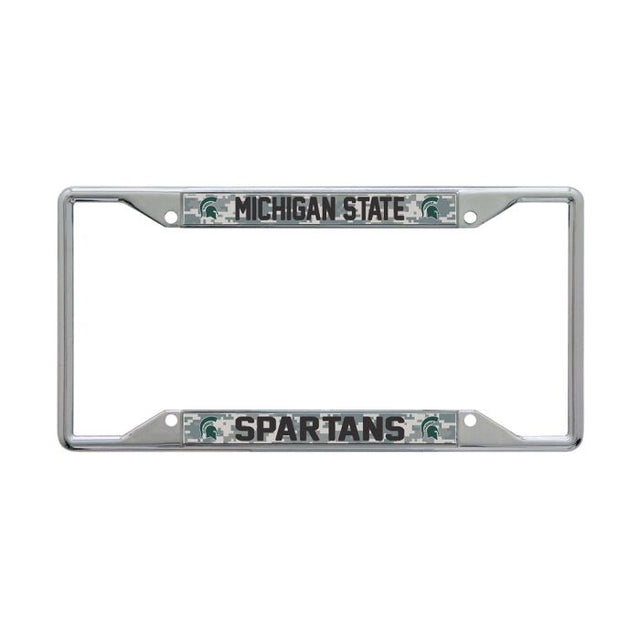 Michigan State Spartans CAMO Lic Plt Frame S/S Printed